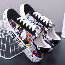 Load image into Gallery viewer, women's blue platform sneakers