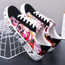 Load image into Gallery viewer, women's blue platform sneakers